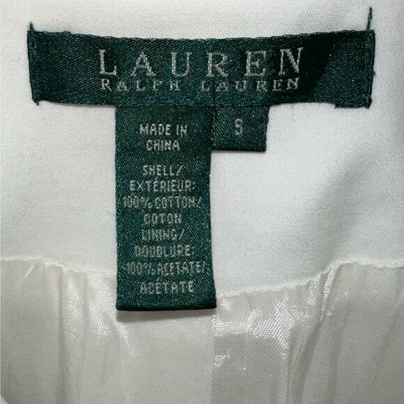Lauren Ralph Lauren White Military Style Jacket Size Small - Picture 2 of 13